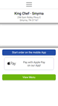 Mobile Screenshot of kingchefsmyrna.com