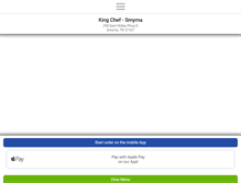 Tablet Screenshot of kingchefsmyrna.com
